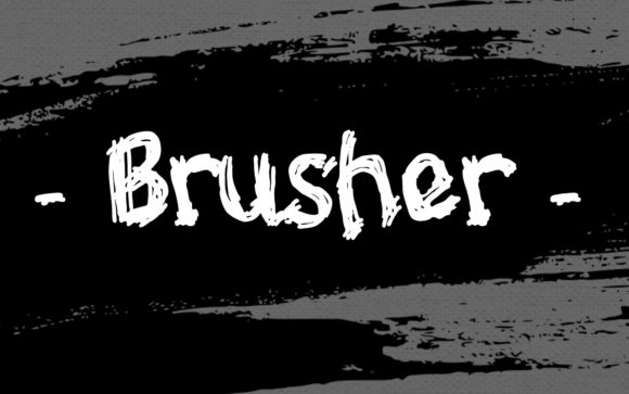 Brusher: The Dark and Creepy Font for Halloween Projects