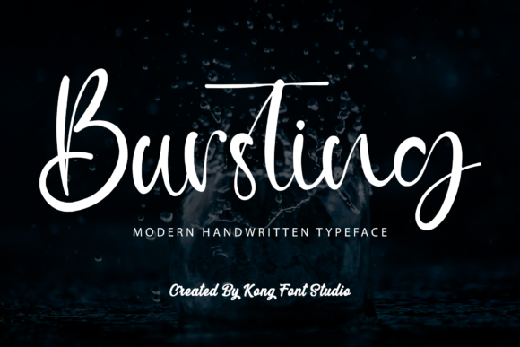 Bursting Font: A Playful Script for Creative Projects