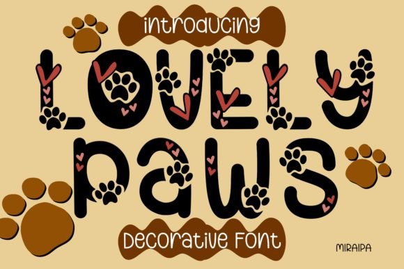 Discover the Charm of the Lovely Paws Font: A Sweet Addition to Your Creative Projects