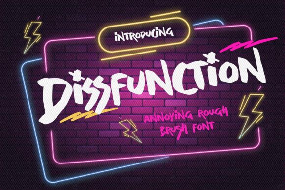Dissfunction Font: A Unique Display Type for Creative Projects