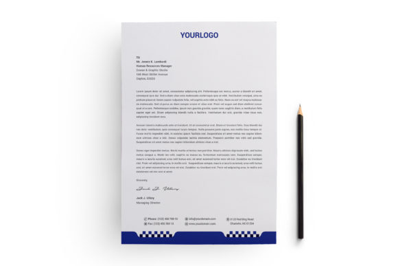 Elegant Minimalist Business Letterhead Design Template