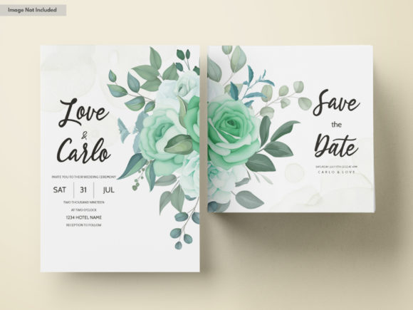 Elegant Wedding Card Greenery Floral: A Versatile Design for Memorable Events