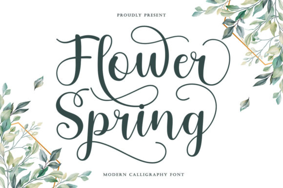 Flower Spring Font: A Modern Calligraphy Trend for Creative and Professional Use