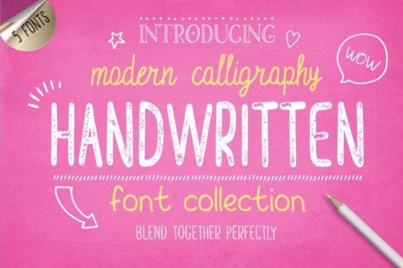Handwritten Fonts for Authentic Design Projects