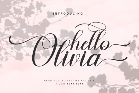 Hello Olivia: A Playful and Modern Script Font for Creative Projects