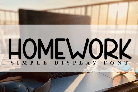 Homework Font: A Modern Handwritten Display Style