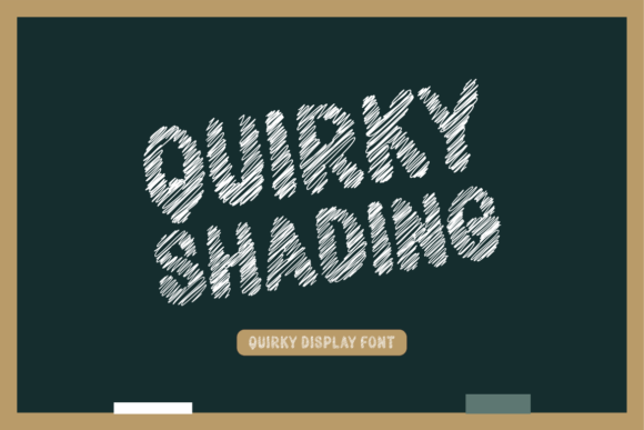 Quirky Shading: A Playful Handwritten Font for Creative Projects