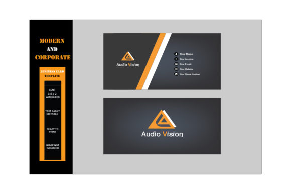 Stylish Corporate Business Card Template: Stand Out with Simplicity