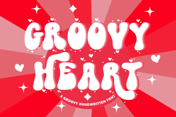 XGroovy Heart Font: A Retro and Urban Display Font for Creative Projects